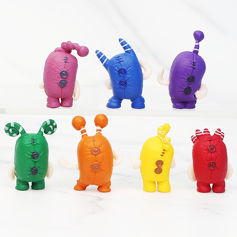Set 7 Mô Hình Mô Phỏng Nhân Vật Oddbods Hoạt Hình Bằng PVC
