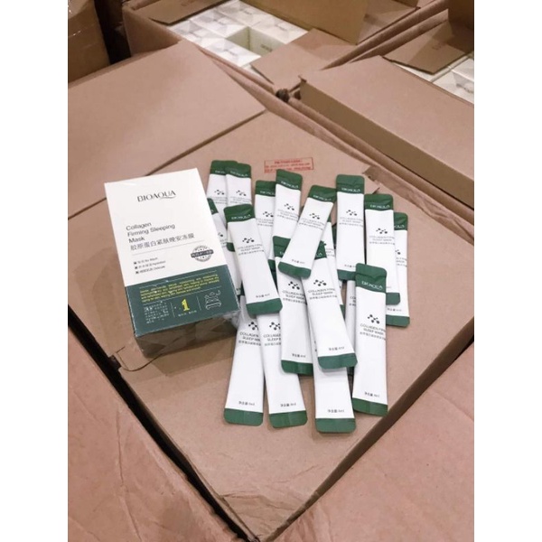 Mặt Nạ Ngủ Thạch BioAqua Nâng Cơ, Căng Bóng, Bổ Sung Collagen Cấp Nước Dưỡng Ẩm 4ml