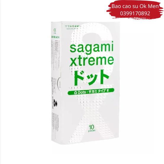 Bao Cao Su Sagami Xtreme White, BCS gai Nhật Bản hộp 10 BCS