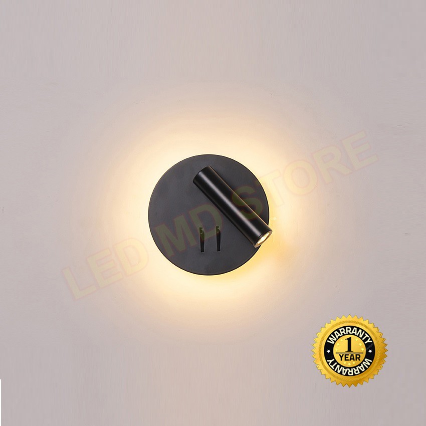 Đèn gắn tường hiện đại LT024, đèn treo tường trang trí phòng khách, phòng ngủ, có chỉnh hướng bảo hành 12 tháng
