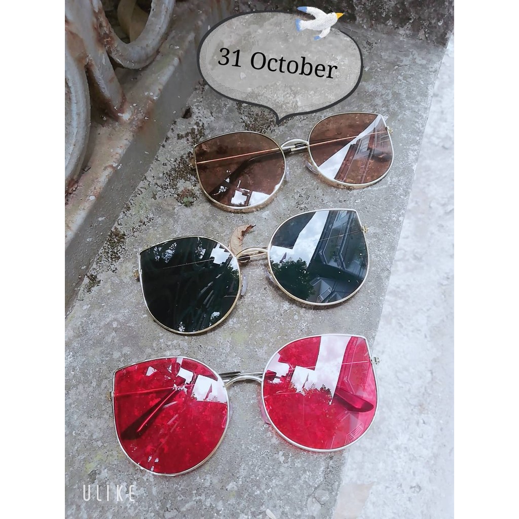 Kính râm nữ phong cách ulzzang mắt mèo ba màu 207