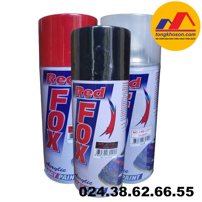 Combo sơn xịt redfox + bả ATM