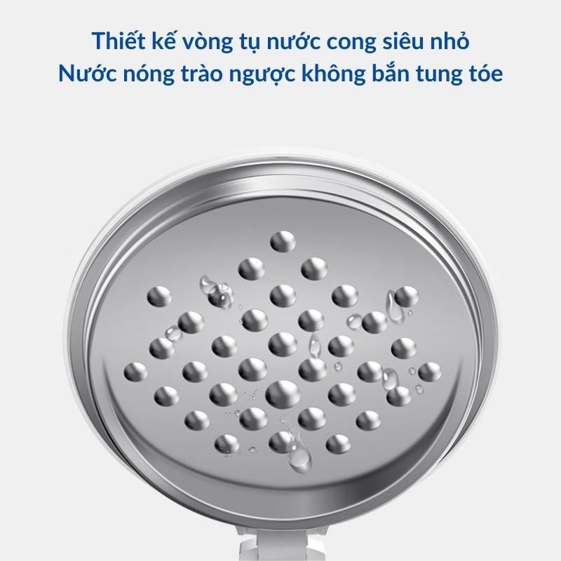 Ấm Siêu Tốc  Bình Đun Nước Điện Chống Bám Cặn Inox 304 1.7L 1850W Bugu K2P