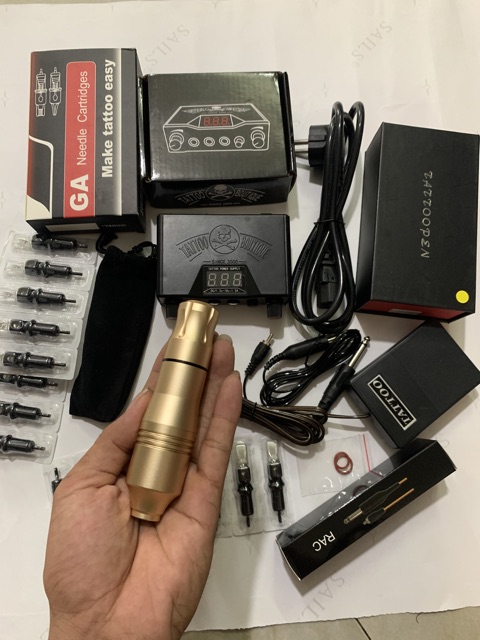 Combo bộ máy pen xăm thẩm mỹ-xăm hình nghệ thuật