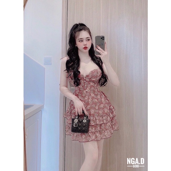 Váy tơ xoè xinh xỉu