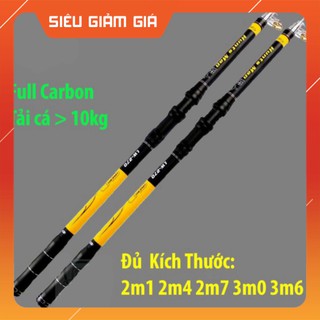 Cần câu rút cần câu máy hunts man lw từ 2m1 đến 3m6 siêu khỏe