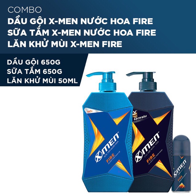 [SALE] COMBO TẮM +GỘI + LĂN XMEN.