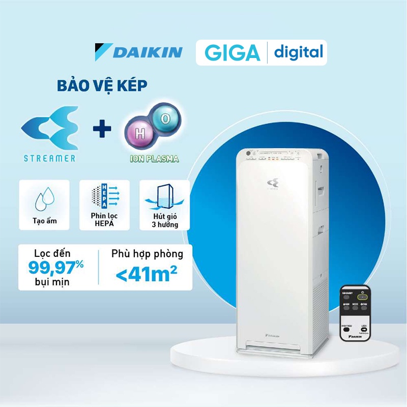 Máy lọc không khí tạo ẩm Daikin - MCK55TVM6 - Chính hãng - BH 12 tháng