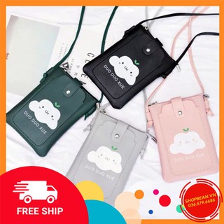 Freeship - túi đeo chéo nữ áng mây t11