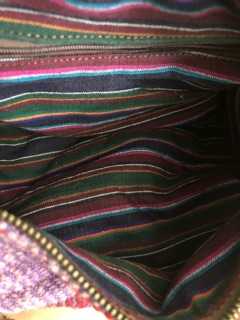 Túi đeo chéo boho thổ cẩm da mộc