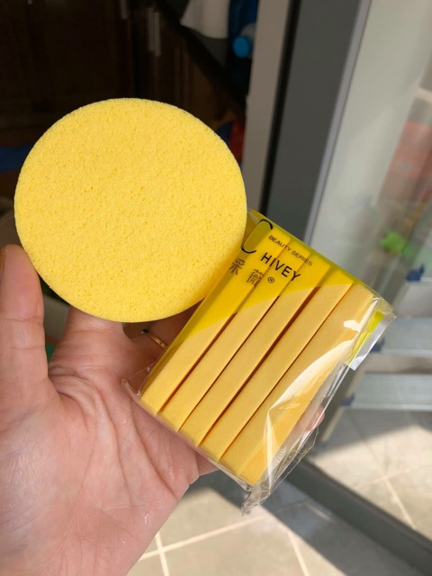 Bông mút rửa mặt nén Chivey Nhật Bản | BigBuy360 - bigbuy360.vn