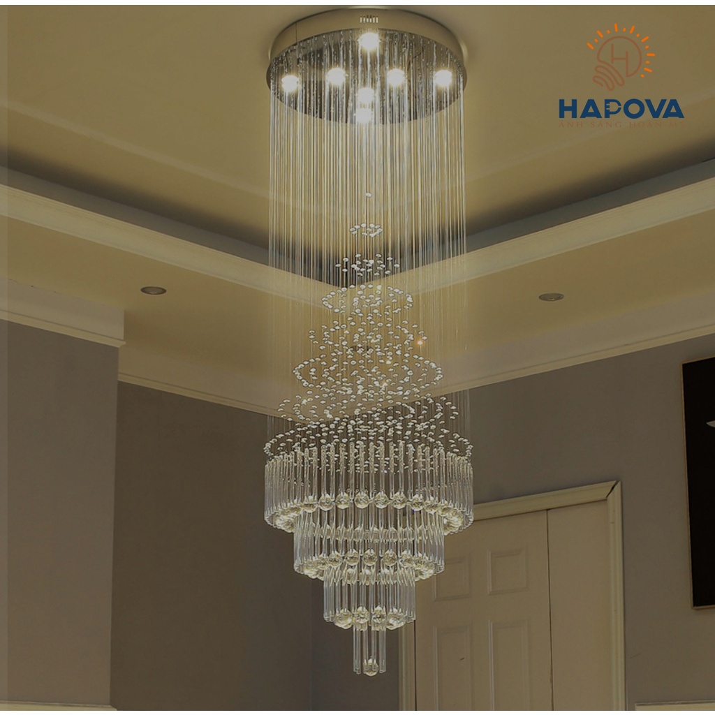 Đèn thả thông tầng HAPOVA AZIKAS 9087 + Tặng kèm bóng led