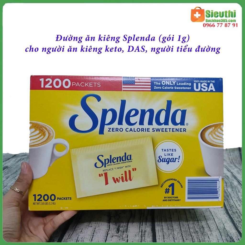 Đường Splenda dành cho người tiểu đường, ăn kiêng Siêu Thị Sức Khoẻ 365
