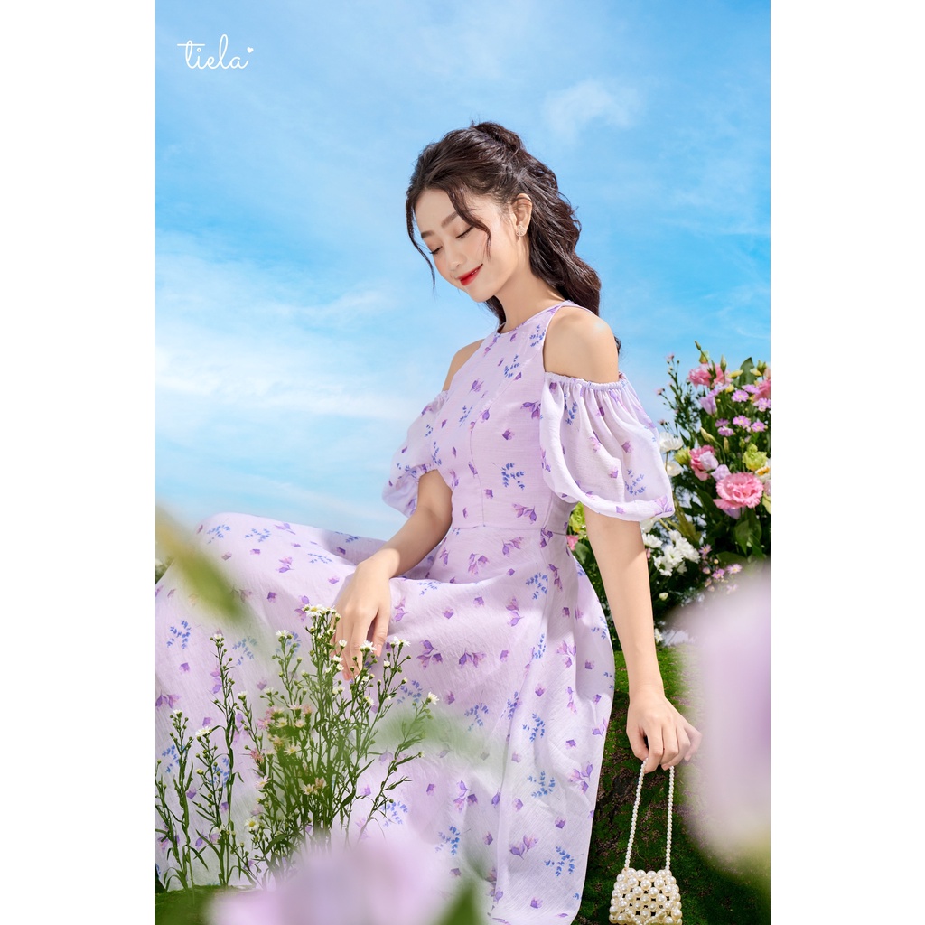 TIELA Đầm váy hoa cổ yếm - Anny Dress