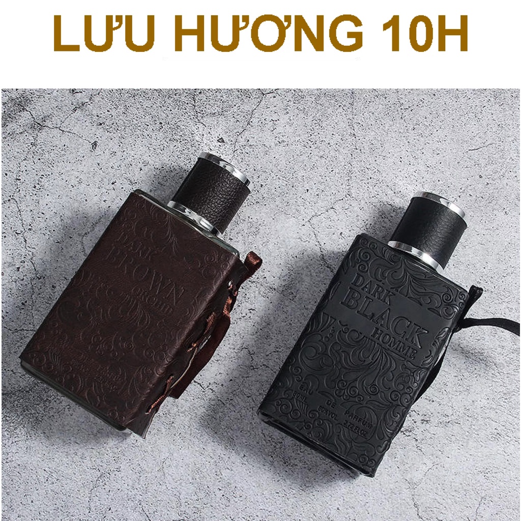 Nước Hoa Nam Cao Cấp Thơm Lâu Nam Tính Darkbrown Hương Thơm Mạnh Mẽ, Cuốn Hút, Lưu Hương 10h, Khiến Nàng Không Nỡ Rời Xa