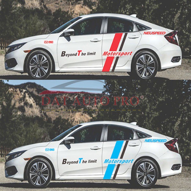 Tem Dán Thân Xe Beyond The Limit-.MotorSport