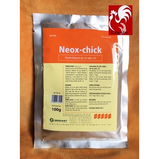 Úm gà con, úm gia cầm Neox-chick gói 100g phân xanh, phân trắng, hen gà, khẹc vịt, sưng phù đầu viêm ruột hoại tử
