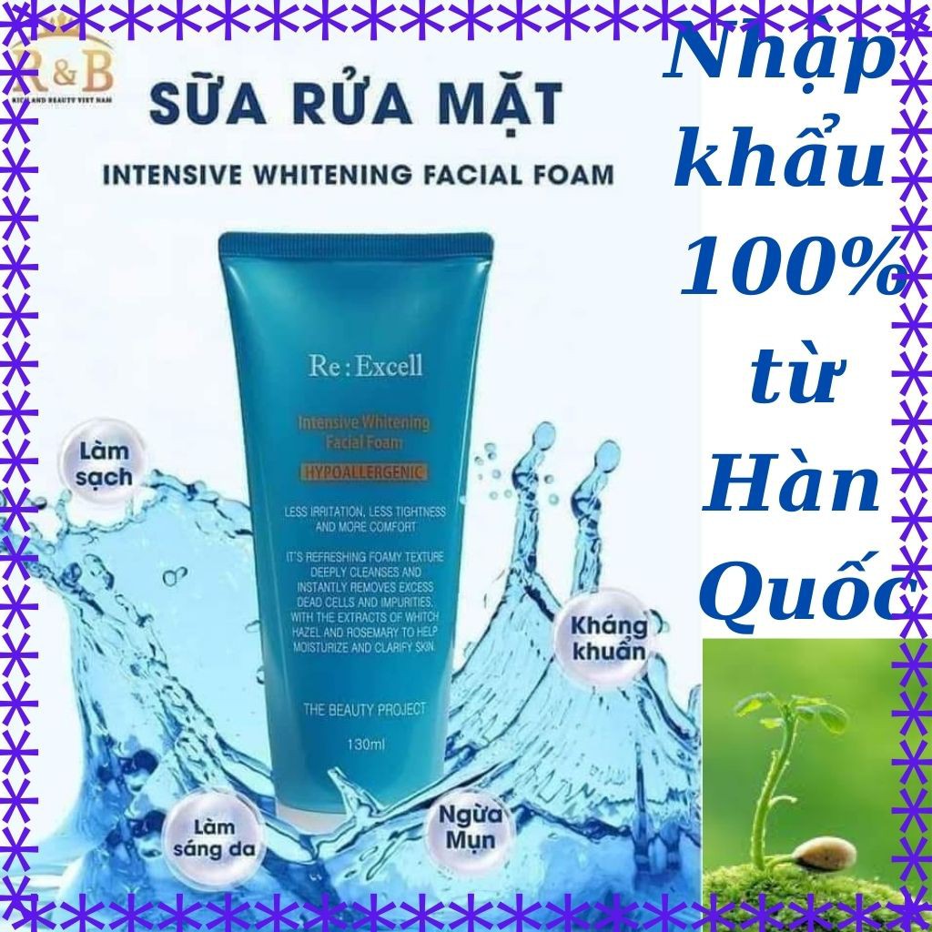 intensive whitening facial foam