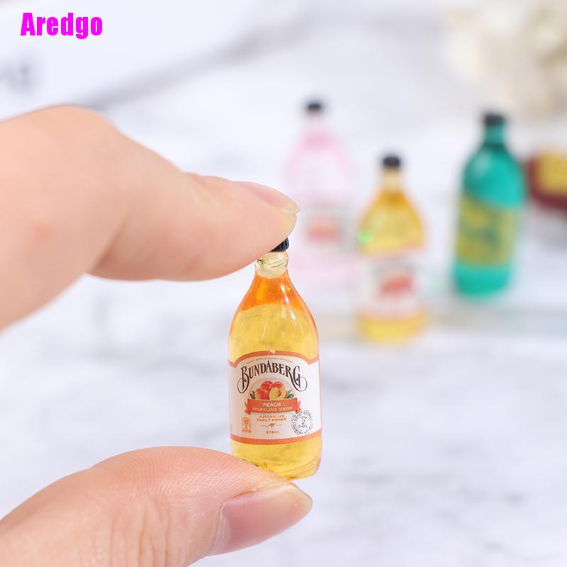 Set 10 mô hình chai nước tỉ lệ 1:12 1:6 dành cho trang trí nhà búp bê