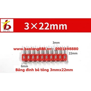 Đinh bắn bê tông /đinh bắn bê tông, Size 3x22mm*