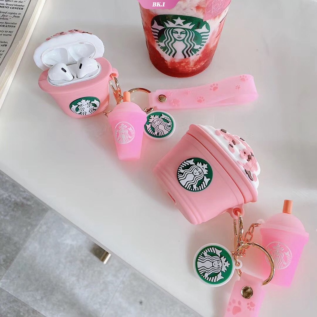 STARBUCKS Vỏ Đựng Bảo Vệ Hộp Sạc Tai Nghe Airpods 1 / 2 / Pro (Ku2)