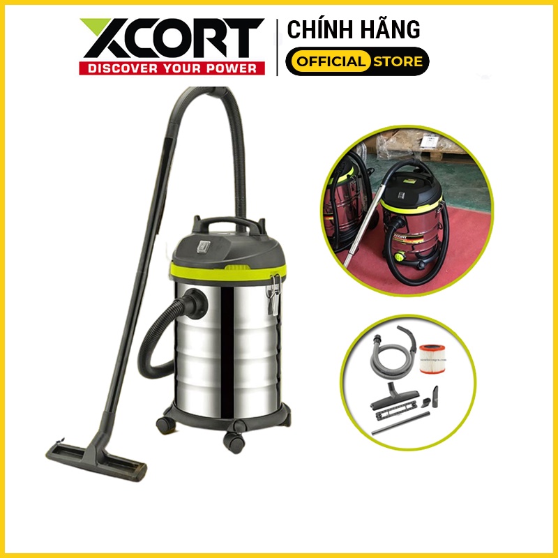 Máy Hút Bụi Công Nghiệp 30L-Máy hút bụi công nghiệp khô và ướt 2000W XCORT