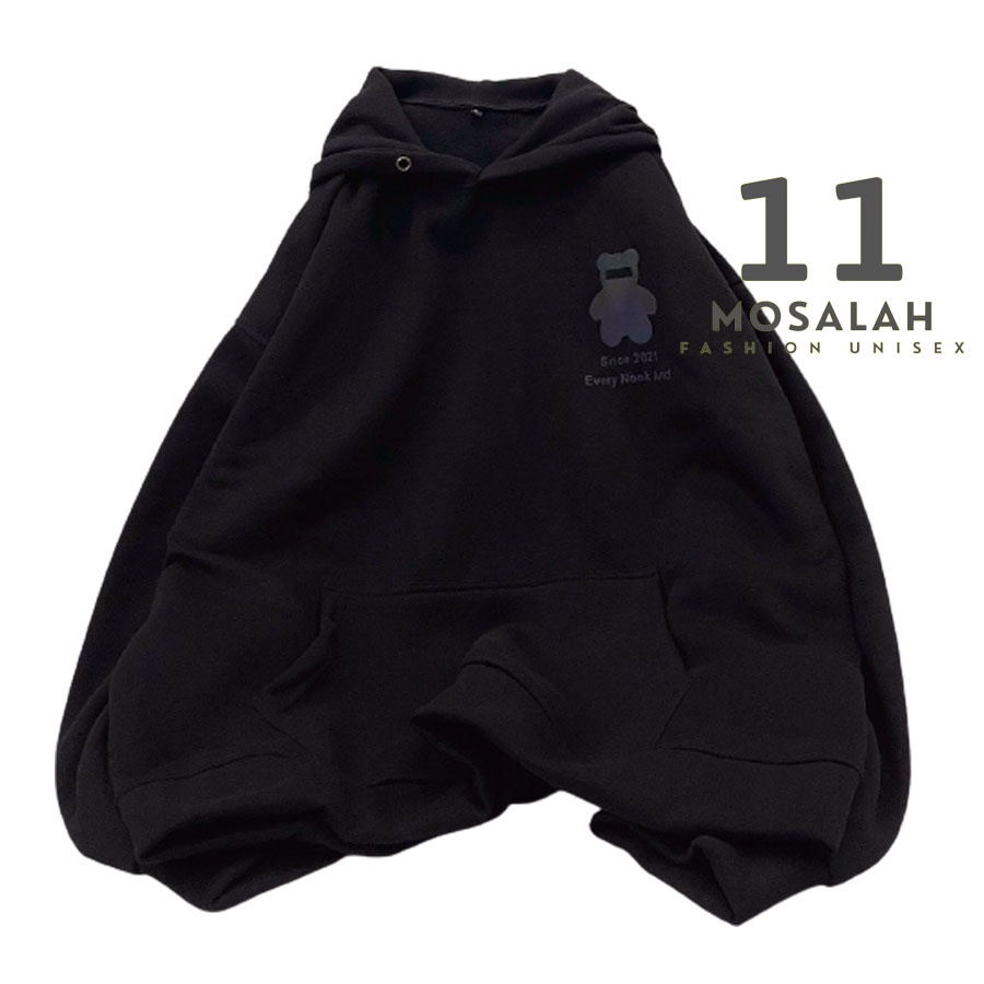 Áo hoodie gấu phản quang nam nữ bông form rộng cao cấp. mo2 | BigBuy360 - bigbuy360.vn