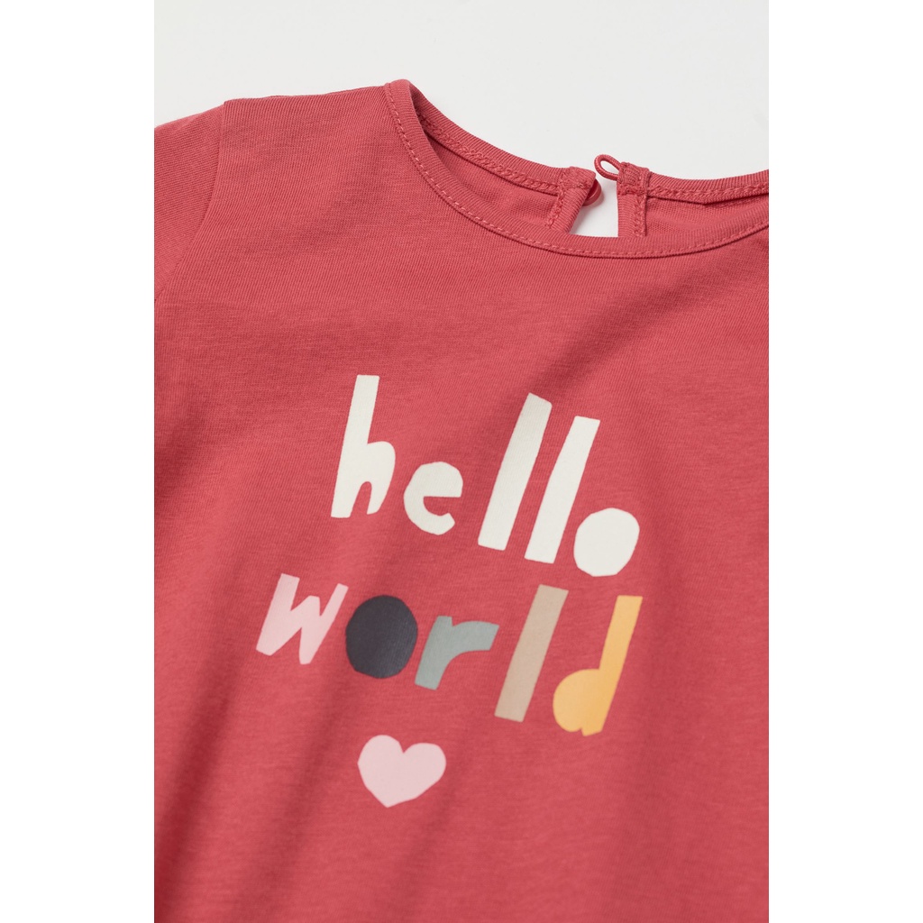 Áo dài tay nhiều họa tiết dành cho bé gái tuổi từ 4 tháng đến 4 tuổi