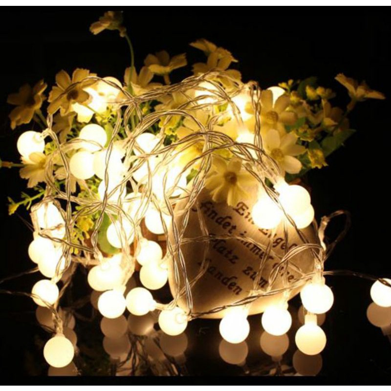 Đèn led dây dài 6m x 40 bóng chiếu sáng- trang trí lều trại và chụp hình | BigBuy360 - bigbuy360.vn