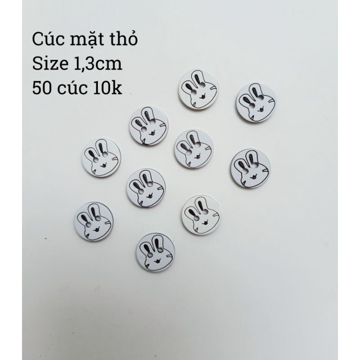 Set 100 cúc hoạt hình mix mẫu