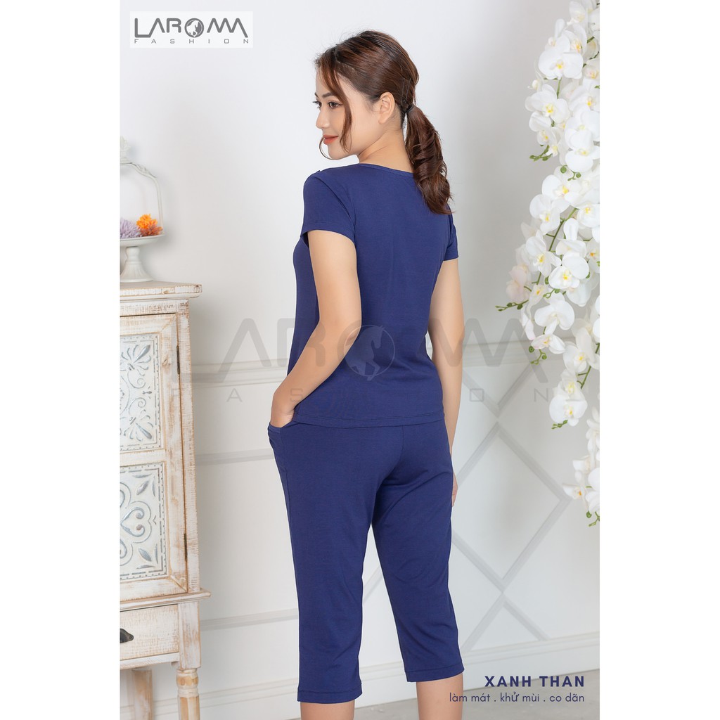 LAROMA Bộ quần áo cotton hoa ngực | BigBuy360 - bigbuy360.vn