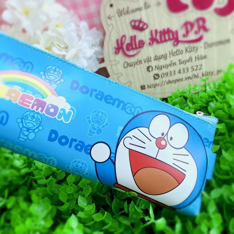 TÚI ĐỰNG BÚT VIẾT THƯỚC HELLO KITTY - DOREMON DORAEMON