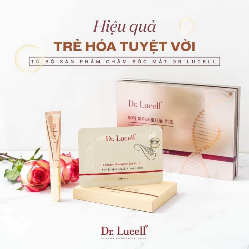 SET DƯỠNG MẮT - TRẺ HÓA DA XÓA NHĂN VÙNG MẮT DR LUCELL COLLAGEN MICRO EYE CHÍNH HÃNG - 8527