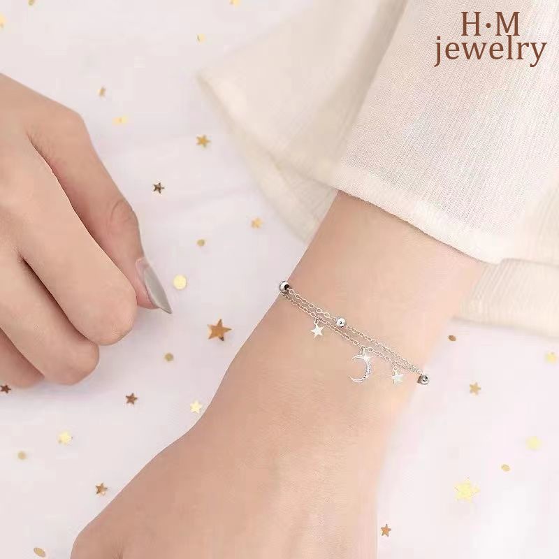 Vòng Tay Hai Lớp Bằng Bạc S925