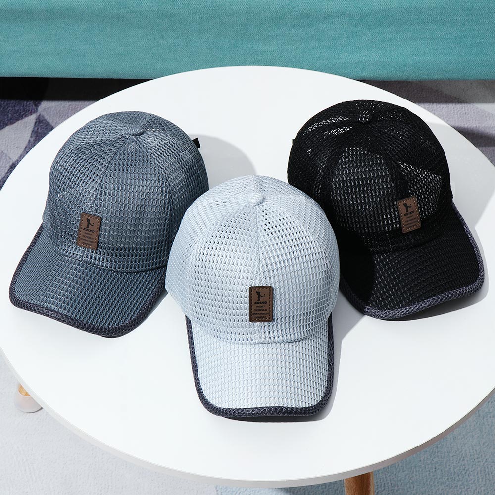 Nón Lưỡi Trai Cotton Phối Lưới Chống Thấm Nước Có Thể Điều Chỉnh Nhiều Màu Sắc Dành Cho Nam Và Nữ