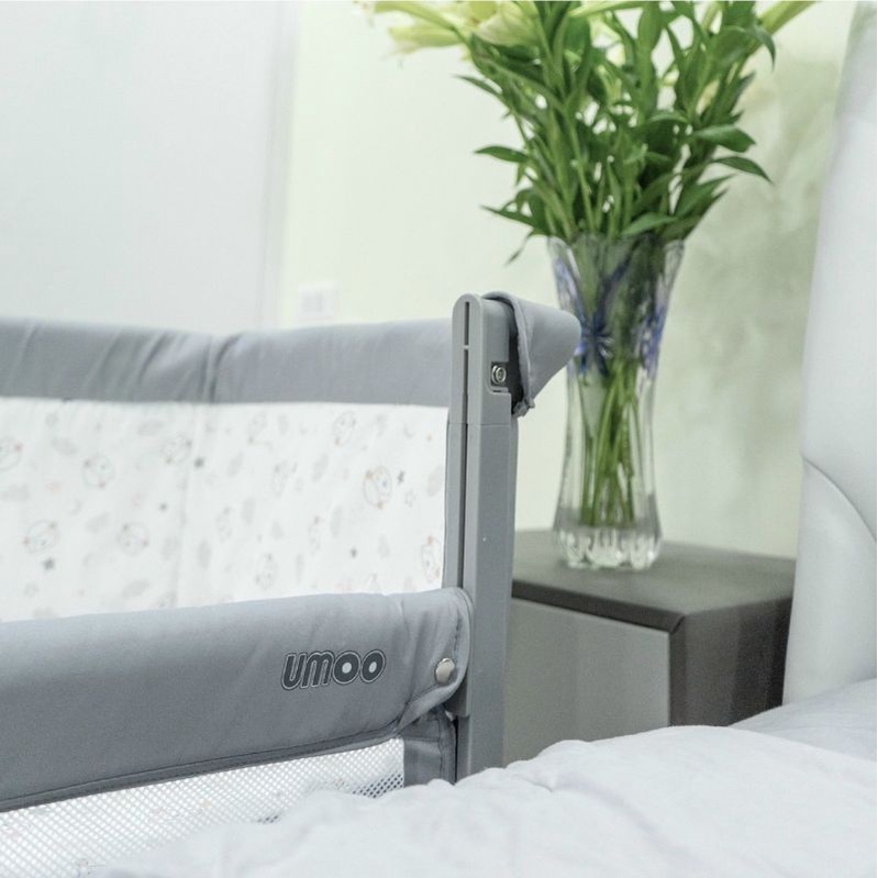 Cũi vải chân cao Umoo 08109 - giường tiện lợi đa năng cho bé