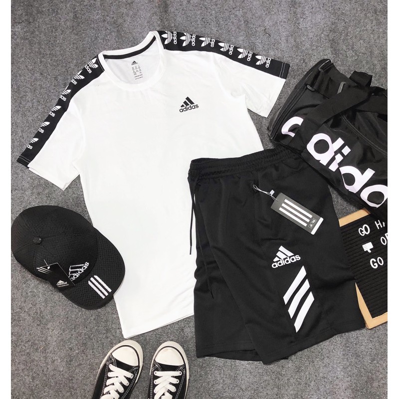 ÁO THỂ THAO NAM PHỐI VAI TẬP GYM, TẠ, TENNIS, CHẠY BỘ, CẦU LÔNG