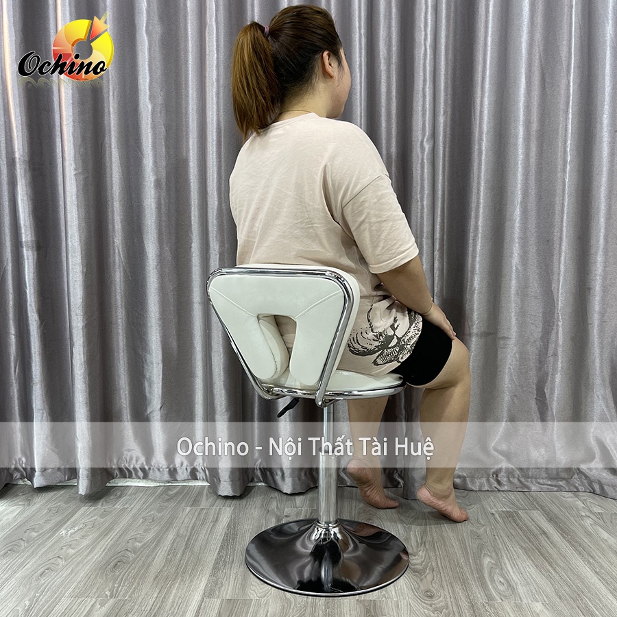 Ghế Makeup, Ghế Trang Điểm Xoay Bọc Da Mẫu Mới Năm 2022 Cao 30/50Cm (Đủ Màu)