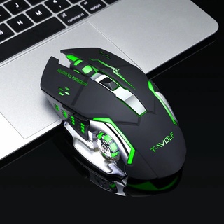 CHUỘT KHÔNG DÂY T-WOLF Q13 CLICK CHỐNG ỒN SILEN – PIN SẠC – CHUỘT GAMING KHÔNG DÂY – DPI 1200 – 2400 [ HÀNG CHÍNH HÃNG ]