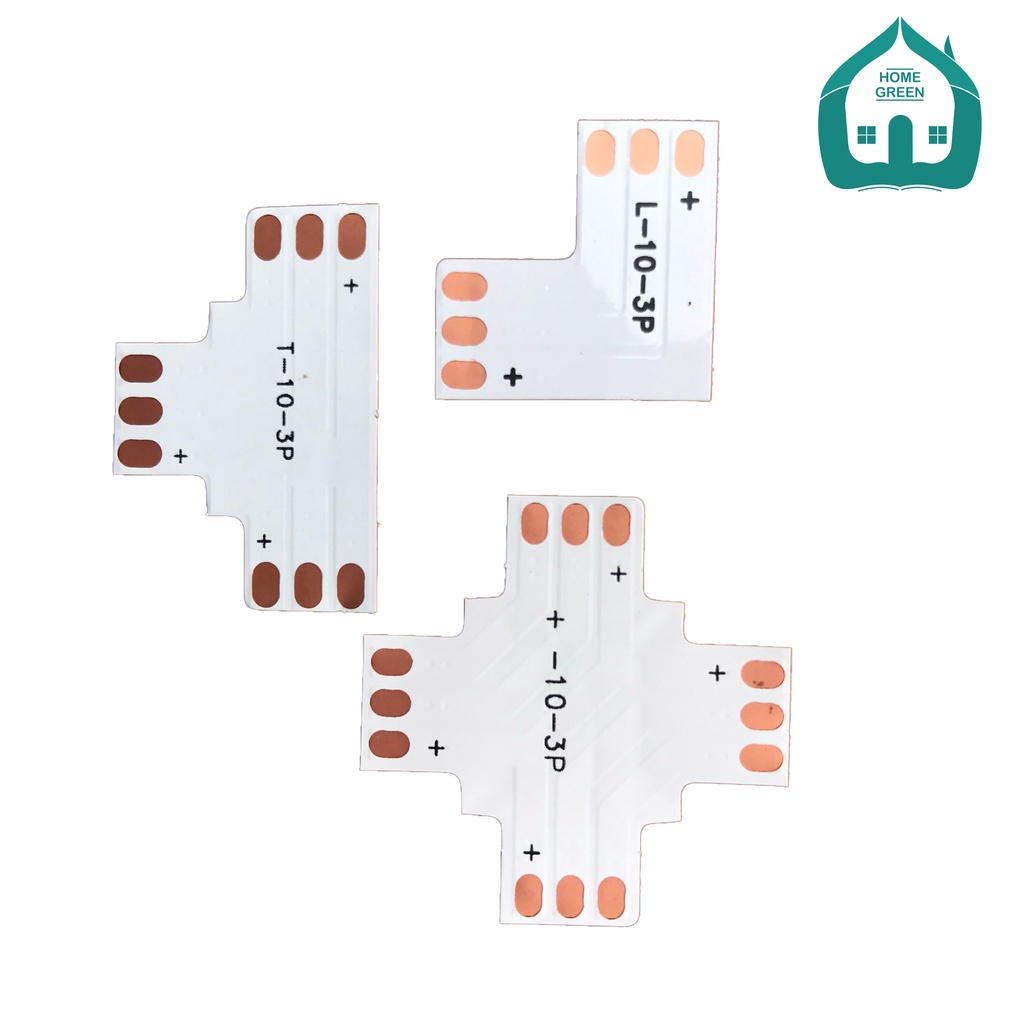 Nối nhanh dây led chữ L, T, +, nối thẳng 10mm 3 pin cho led đuổi ic 2811, 2812, 1903