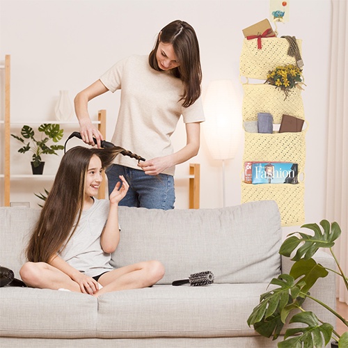 Túi treo đồ 4 tầng, hàng đan móc thủ công