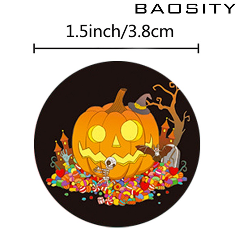 Set 500 Miếng Dán Trang Trí Sổ Lưu Niệm Phong Cách Halloween Độc Đáo