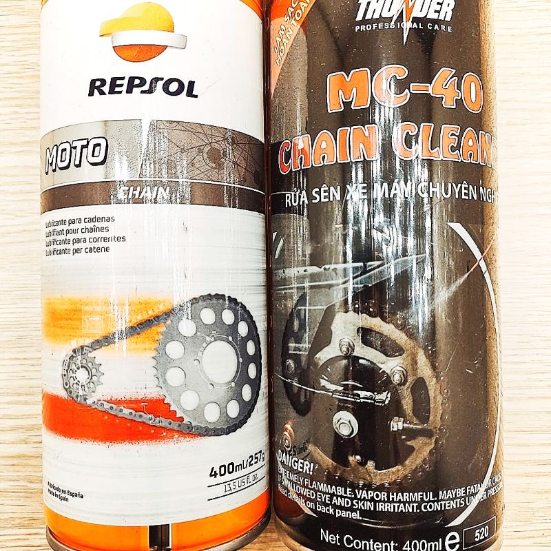 Dưỡng Sên Repsol Moto Chain Lube, Bôi Trơn Sên Repsol 400ml