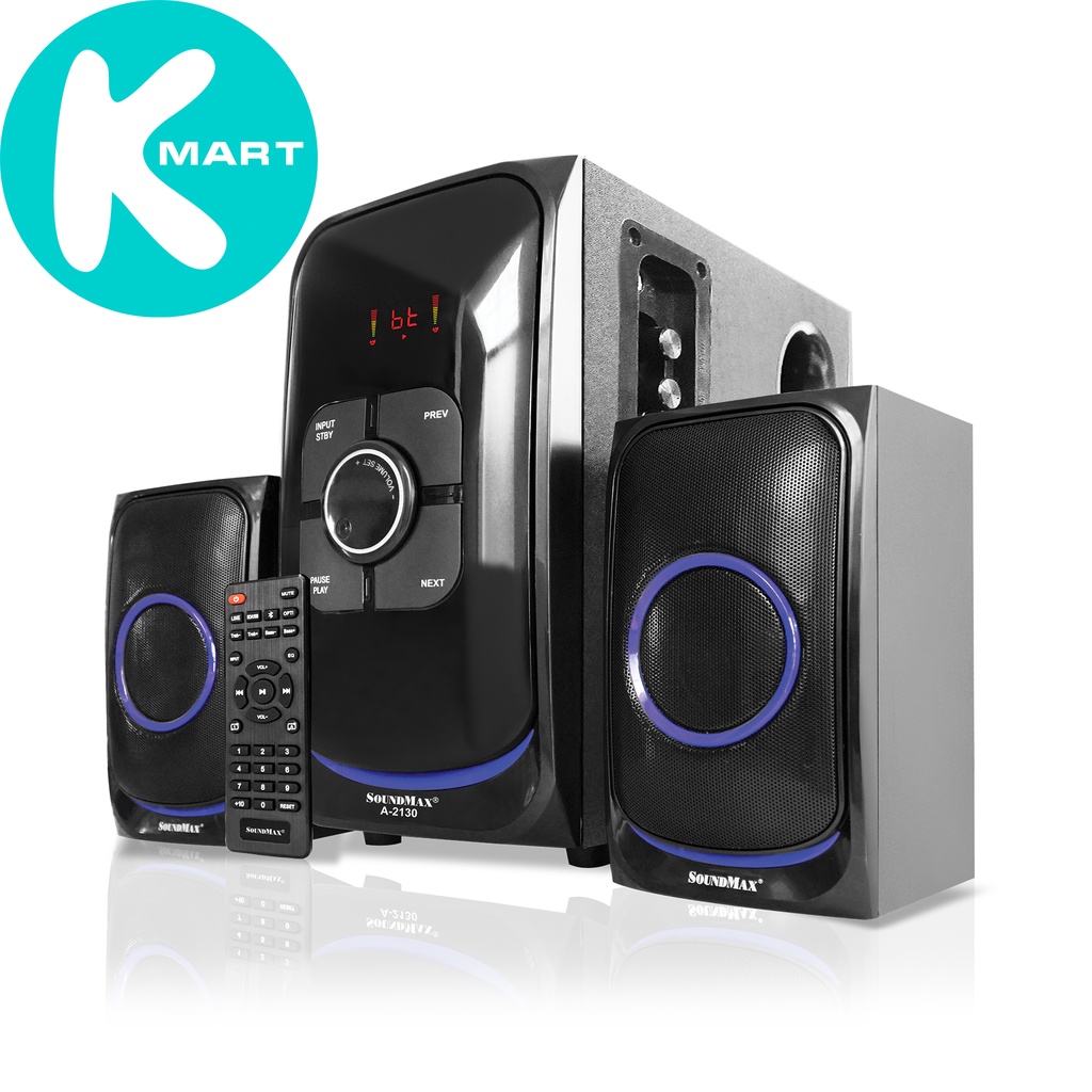 Loa vi tính SoundMax A2130 2.1 60W  Bluetooth 5.0 - Hàng Chính Hãng
