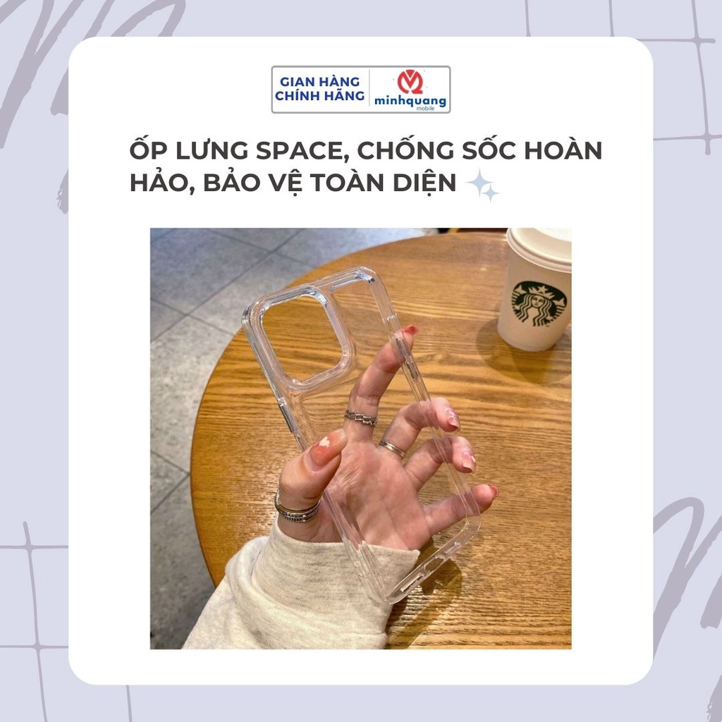 Ốp lưng Space iPhone 11 12/12pro 12PM; 13 13Pro 13PM bảo vệ camera, chống sốc toàn diện, chống trầy camera