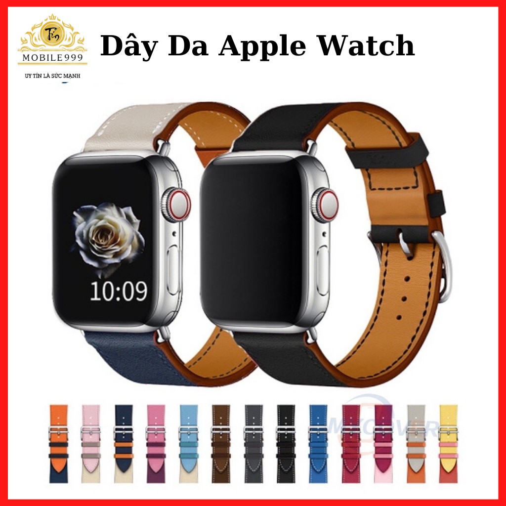 Dây Apple Watch - Dây da đủ màu dành cho Series 1/2/3/4/5 - Size 38/42/40/44mm MOBILE999