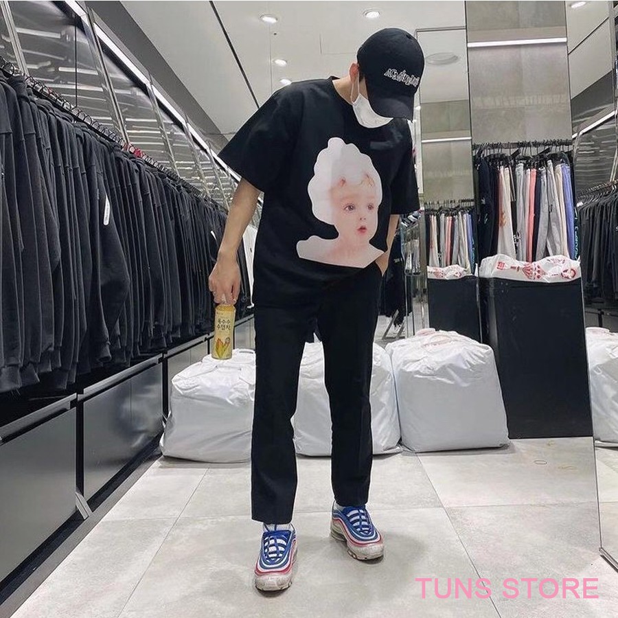 Áo Thun ADLV TEE baby Face Áo Phông In Hình Em Bé xà phòng Hàng Replica