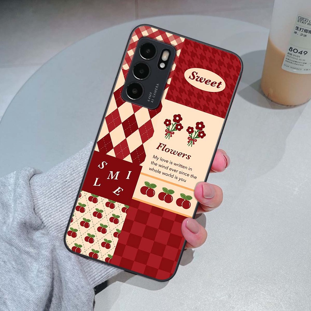 Ốp Oppo Reno6 / Reno6 Z 5G / Reno 6 họa tiết hoa, gấu thời trang, ốp dẻo bền đẹp