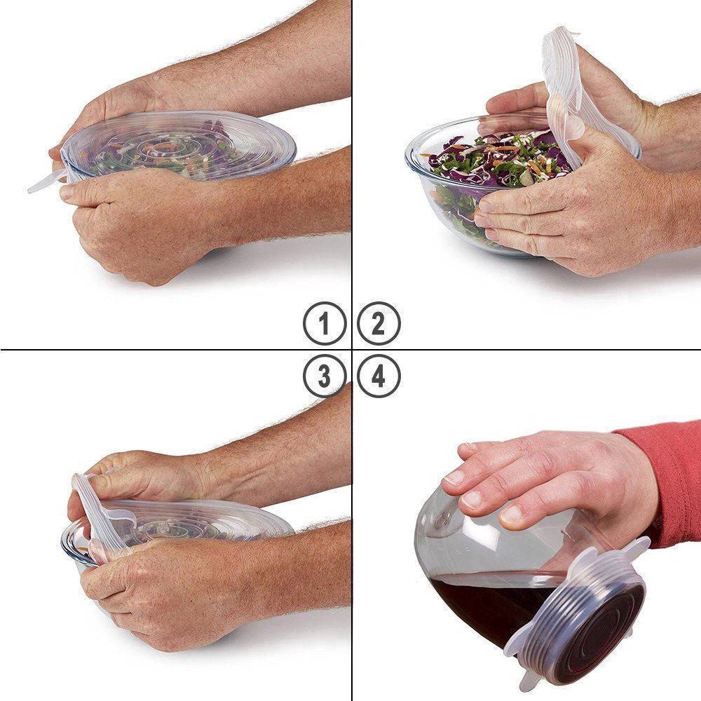Bộ nắp đậy tô chén chống tràn tiện dụng