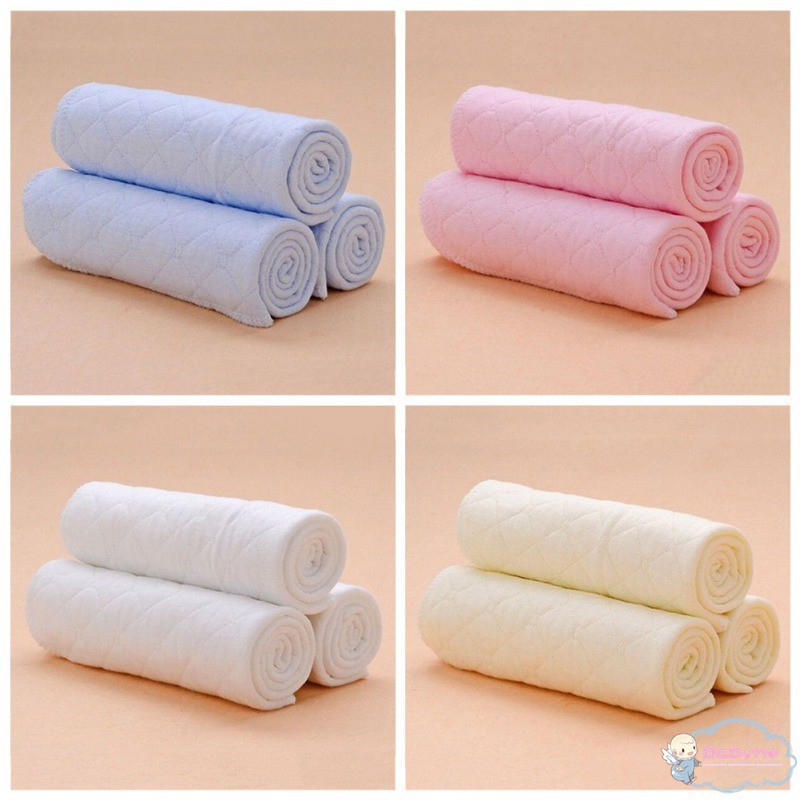 Tã cotton sợi tre màu trơn 6 lớp cho trẻ em